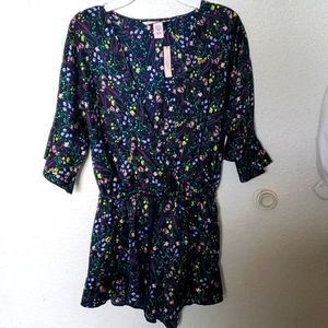 Victoria Secret Floral Sleepwear romper shorts